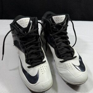 Nike Lunarlon Code Pro Black and White Football Cleats  Size 15
